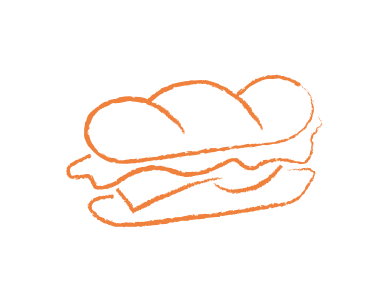 knop broodje lekker bij foodmaster oranje